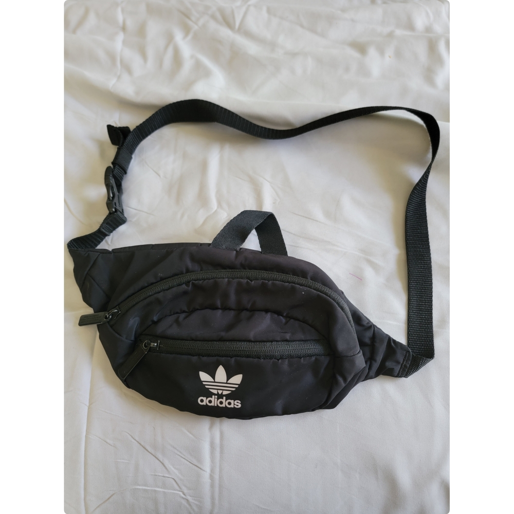 Adidas Black Belt Bag with Logo